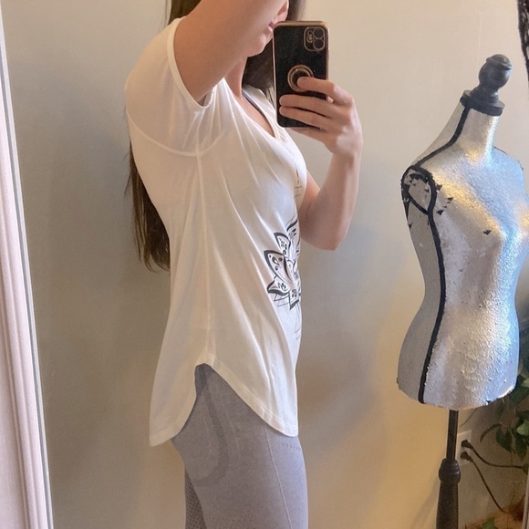 LOTUS Tee - tencel and organic cotton top (white) - Picture 9 of 9